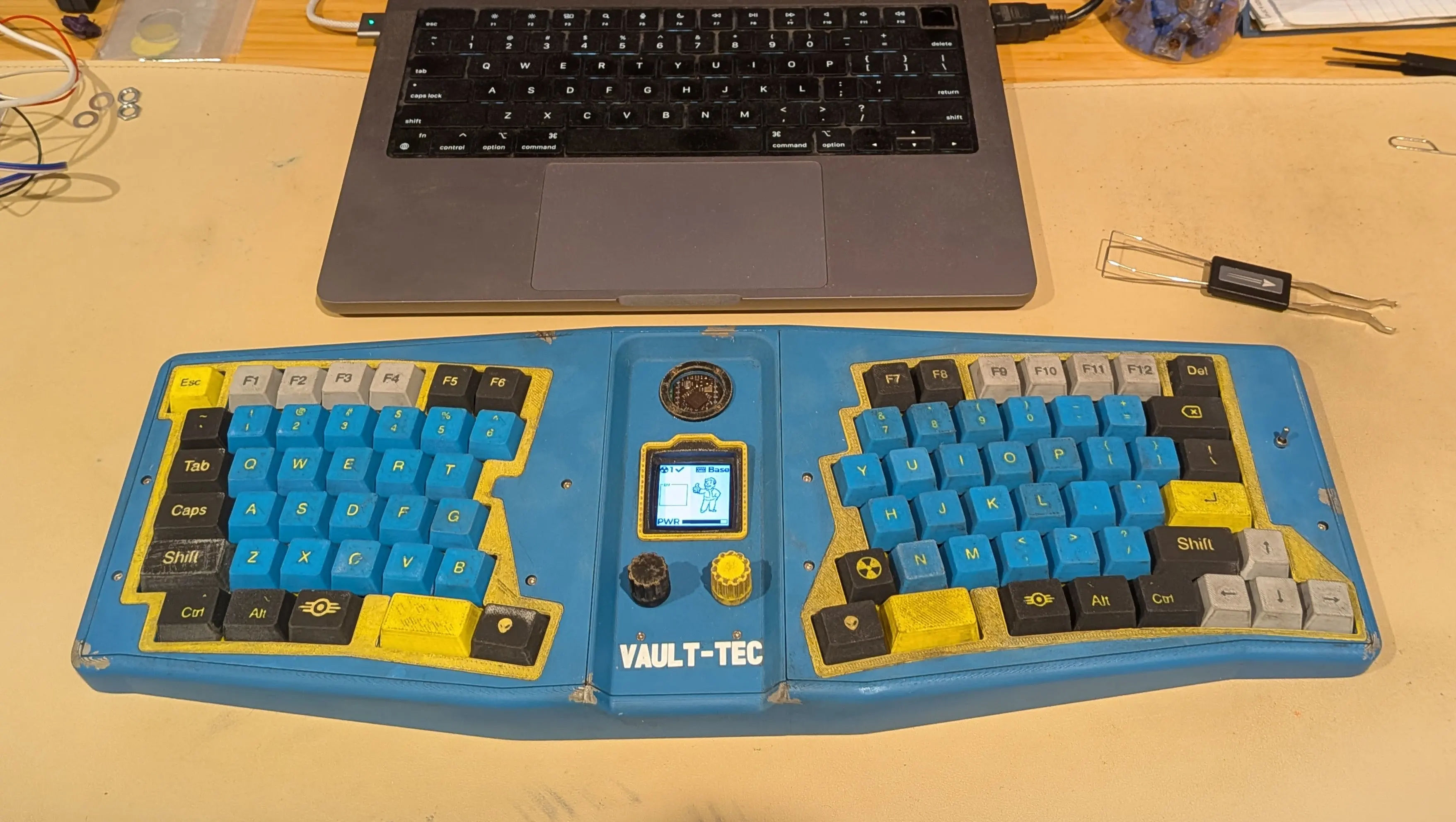 Completed keyboard